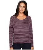 Prana Fallbrook Top (dark Plum) Women's Long Sleeve Pullover