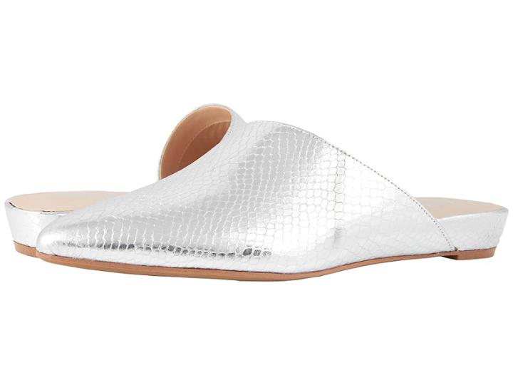 Franco Sarto Tatiana (silver Snake) Women's Clog/mule Shoes