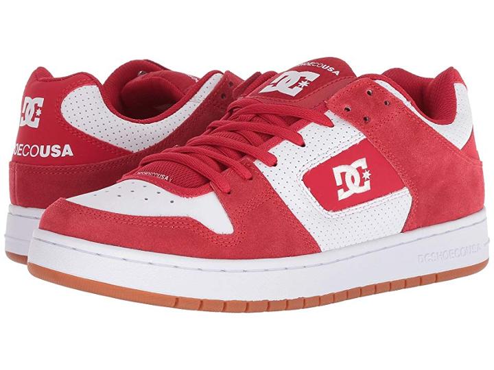 Dc Manteca (red/white/red) Men's Shoes
