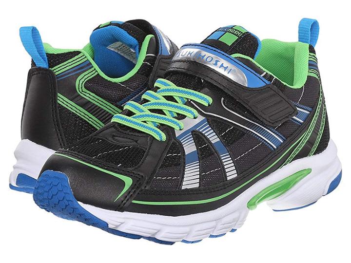 Tsukihoshi Kids Youth Storm (little Kid/big Kid) (black/green) Boys Shoes