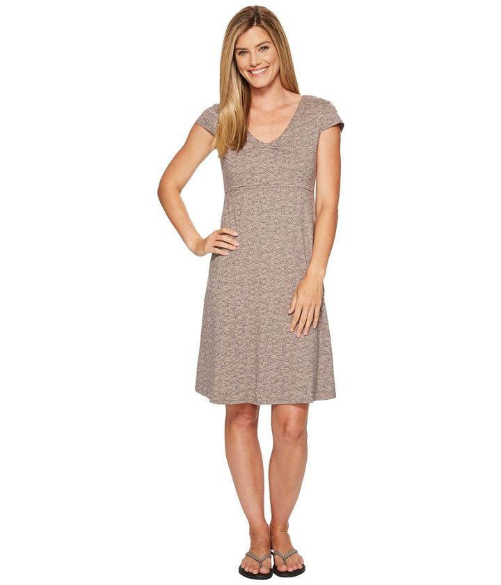 Toad&co Rosemarie Dress (cocoa Quito Line Print) Women's Dress