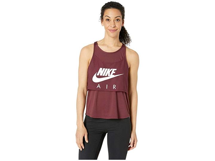 Nike Air Tank Graphic (night Maroon/white) Women's Sleeveless