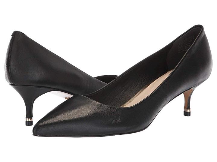 Kenneth Cole New York Riley 50 Pump (black Leather) High Heels