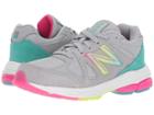 New Balance Kids Kj888v1g (big Kid) (silver Mink/rainbow) Girls Shoes