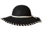 San Diego Hat Company Wfh3548 Wool Floppy With Whip Stitch (black) Caps
