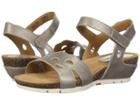 Josef Seibel Hailey 25 (platin Metallic) Women's Wedge Shoes