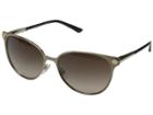 Versace Ve2168 (brushed Pale Gold/brown Gradient) Fashion Sunglasses
