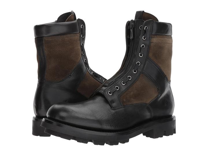 Frye Jump Boot (black Multi Pressed Full Grain/waterproof Suede) Men's Lace-up Boots
