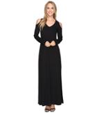 Karen Kane Cold Shoulder Maxi Dress (black) Women's Dress
