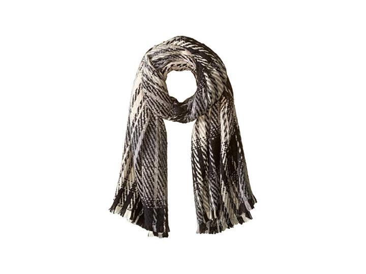 Steve Madden Groovy Supersize Twill Blanket Wrap (neutral) Scarves