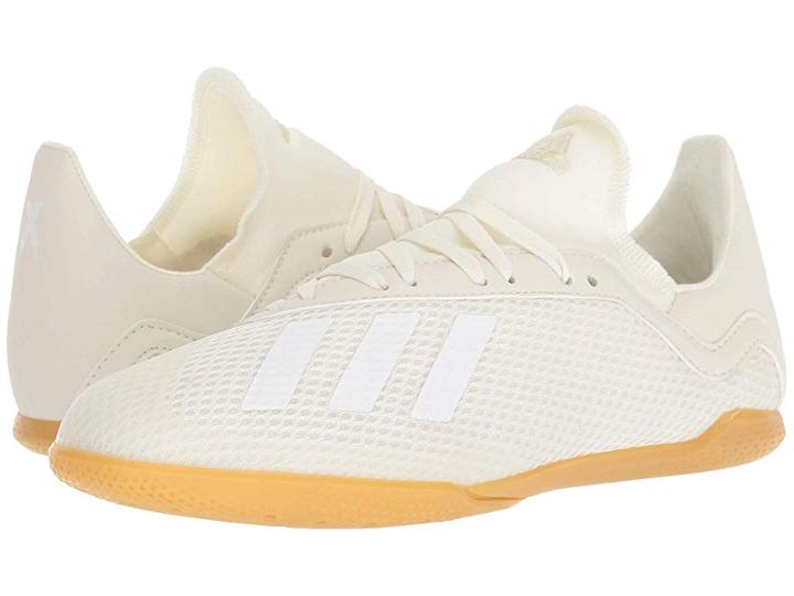 Adidas Kids X Tango 18.3 In Soccer (little Kid/big Kid) (off-white/white/black) Kids Shoes