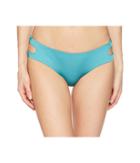 The Bikini Lab Solid Cutout Hipster Bikini Bottom (teal) Women's Swimwear