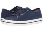 Keds Kickstart Slub Satin (navy Nubuck) Women's Lace Up Casual Shoes