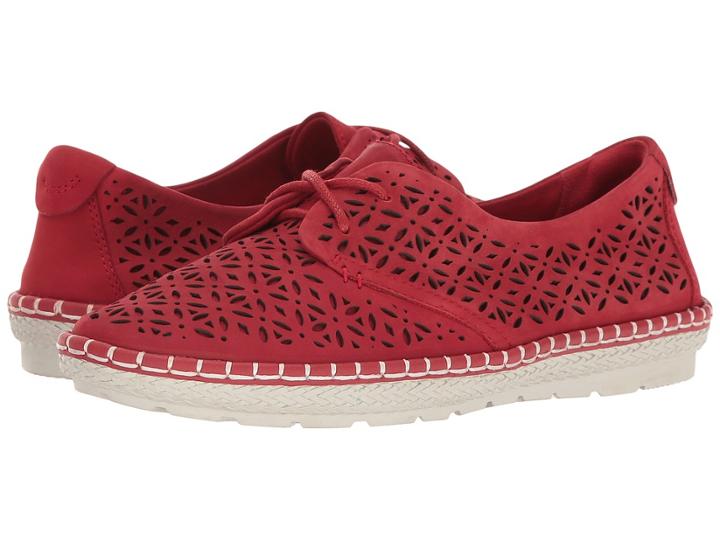 Earth Pax (bright Red Soft Buck) Women's  Shoes