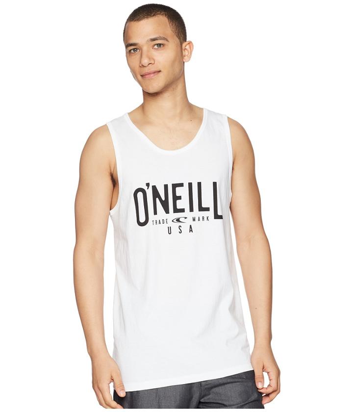 O'neill Register Screened Tank Top (white) Men's Sleeveless