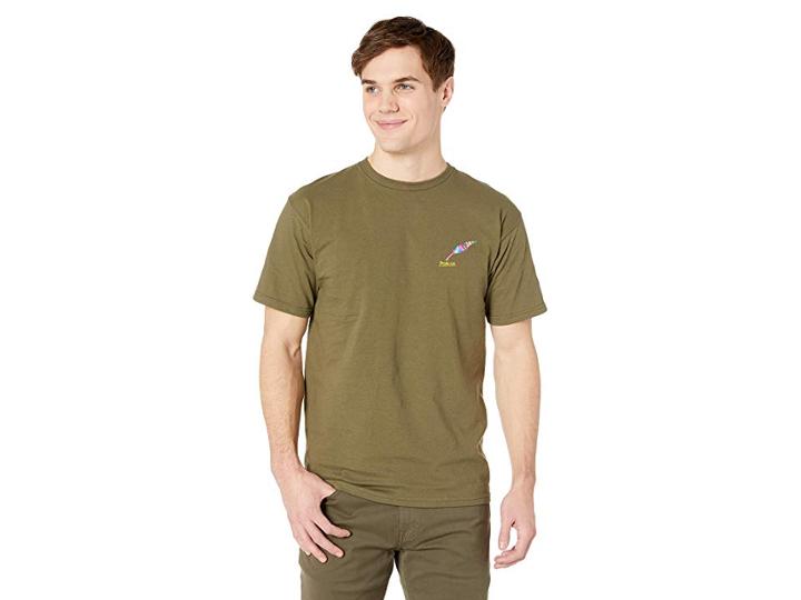 Publish Painted Quill Graphic Tee (olive) Men's T Shirt