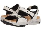 Clarks Wave Grip (white Leather 2) Women's Sandals