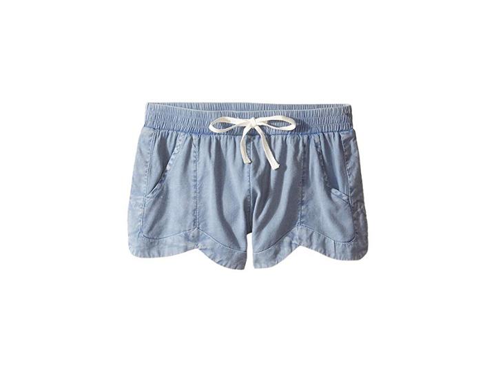 Billabong Kids Mad For You Shorts (little Kids/big Kids) (chambray) Girl's Shorts
