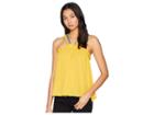 1.state High Neck Blouse With Embroidered Trim (rich Marigold) Women's Blouse