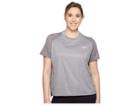 Nike Dry Miler Short-sleeve Running Top (sizes 1x-3x) (gunsmoke/heather) Women's Short Sleeve Pullover