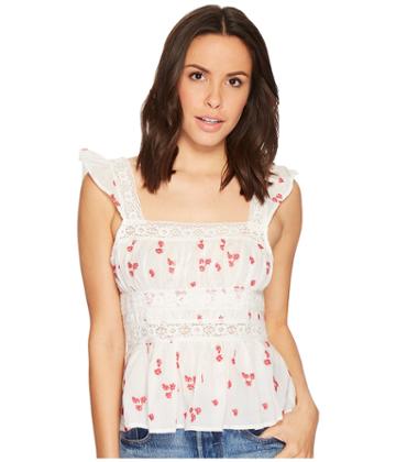 Free People Beautiful Fleurs Blouse (ivory) Women's Blouse