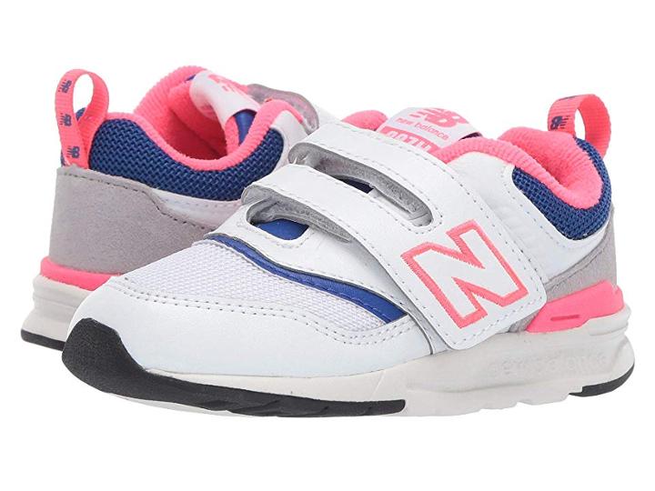 New Balance Kids Iz997hv1 (infant/toddler) (white/laser Blue) Kids Shoes