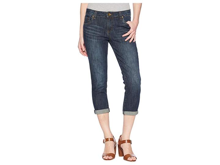 Kut From The Kloth Petite Maggie Skinny Crop Boyfriend In Improved (improved) Women's Jeans