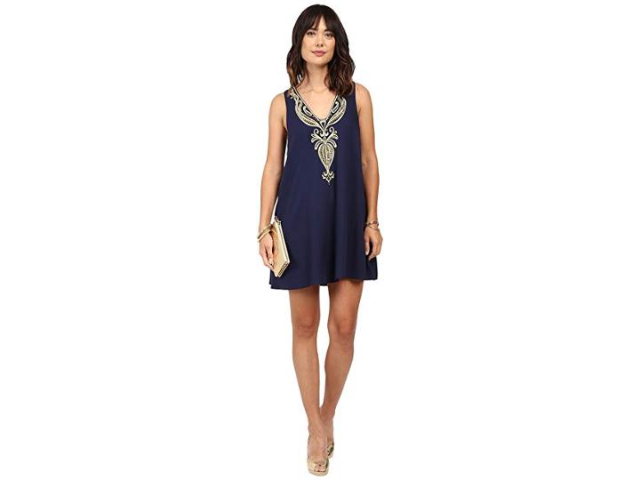 Lilly Pulitzer Owen Dress (true Navy) Women's Dress