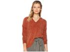 Lilla P Long Sleeve Split-neck (bourbon) Women's Clothing
