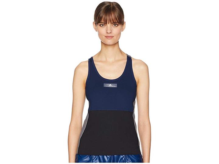 Adidas By Stella Mccartney Yoga Comfort Tank Cz1782 (black/night Indigo) Women's Clothing