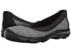 Crocs Busy Day Stretch Flat Ballet Nm Heathered (dark Grey) Women's Shoes