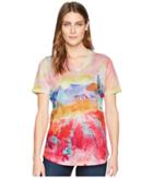 Fdj French Dressing Jeans Tuscany Print V-neck Top (multi) Women's Clothing