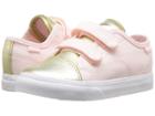 Vans Kids Style 23 V (infant/toddler) ((metallic Toe) Heavenly Pink/gold) Girls Shoes