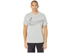 Nike Dry Tee Swoosh Ball (dark Grey Heather) Men's T Shirt