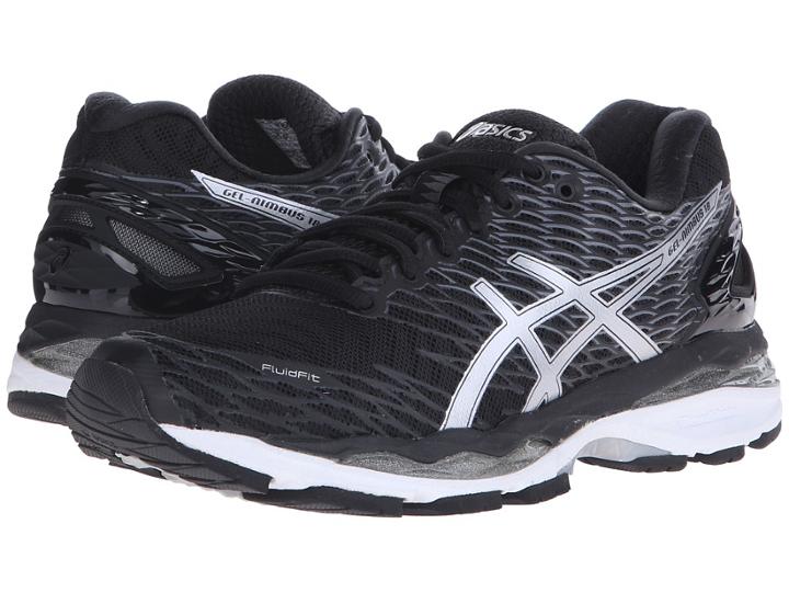 Asics Gel-nimbus(r) 18 (black/silver/carbon) Women's Running Shoes