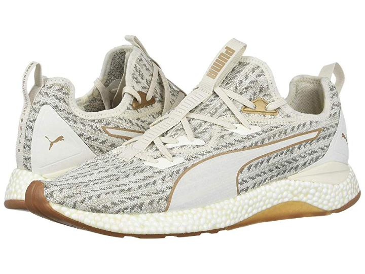 Puma Hybrid Runner Desert (whisper White/metallic Bronze) Men's Lace Up Casual Shoes