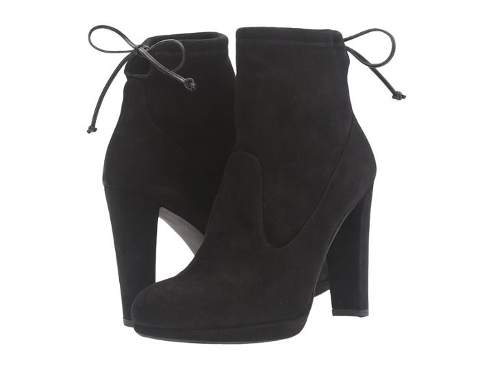 Stuart Weitzman Platglove (black Suede) Women's Shoes