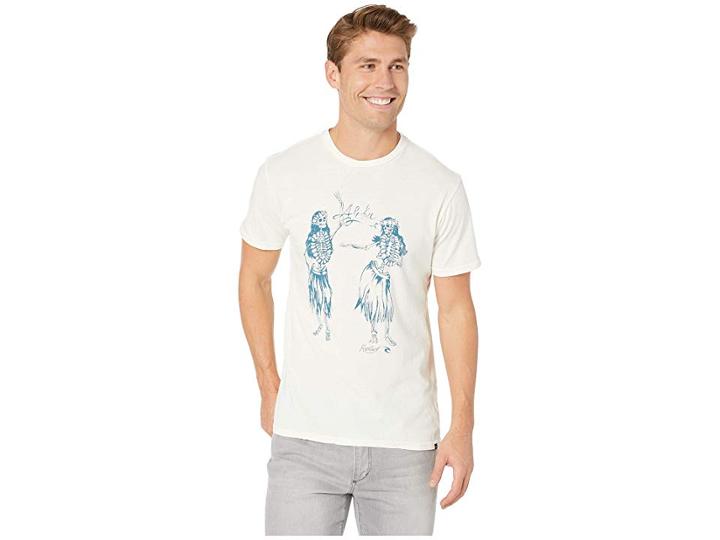 Rip Curl Aloha Crafted Heritage Tee (off-white) Men's Clothing