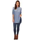 Jag Jeans Magnolia Tunic In Chambray (chambray) Women's Blouse
