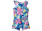 Lilly Pulitzer Kids Azel Romper (toddler/little Kids/big Kids) (nauti Navy Capri Soleil) Girl's Jumpsuit & Rompers One Piece