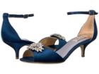 Badgley Mischka Sainte (navy Satin) Women's 1-2 Inch Heel Shoes