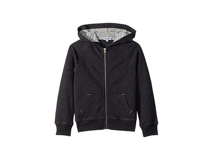 Splendid Littles Always Washed French Terry Hoodie (little Kids/big Kids) (black) Boy's Sweater