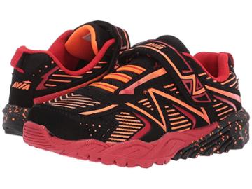 Avia Kids Avi-force Ii (little Kid/big Kid) (black/shocking Orange/fiery Red) Boy's Shoes
