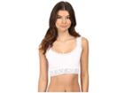 Hanky Panky Cotton With A Conscience Crop Top (white) Women's Bra