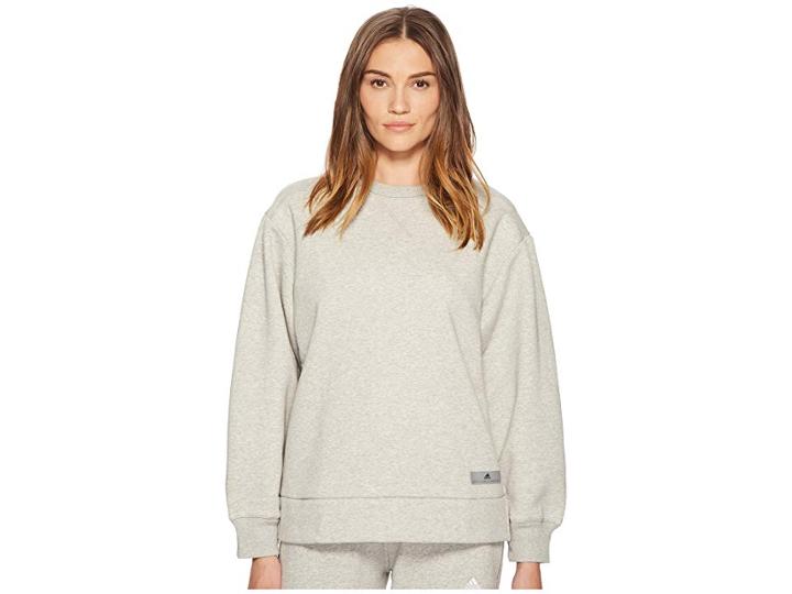 Adidas By Stella Mccartney Comfort Sweatshirt Cg0157 (marble Grey Heather) Women's Sweatshirt