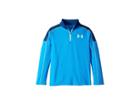 Under Armour Kids Tech 1/2 Zip (big Kids) (blue Circuit/green Typhoon) Boy's Clothing