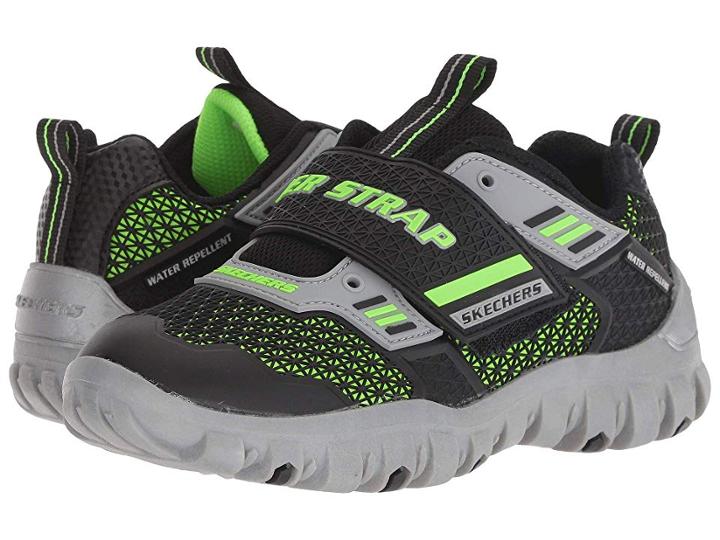 Skechers Kids Pulverizer 97870l (little Kid/big Kid) (black/lime) Boy's Shoes