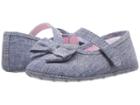 Janie And Jack Chambray Bow Ballet (infant) (chambray) Girl's Shoes