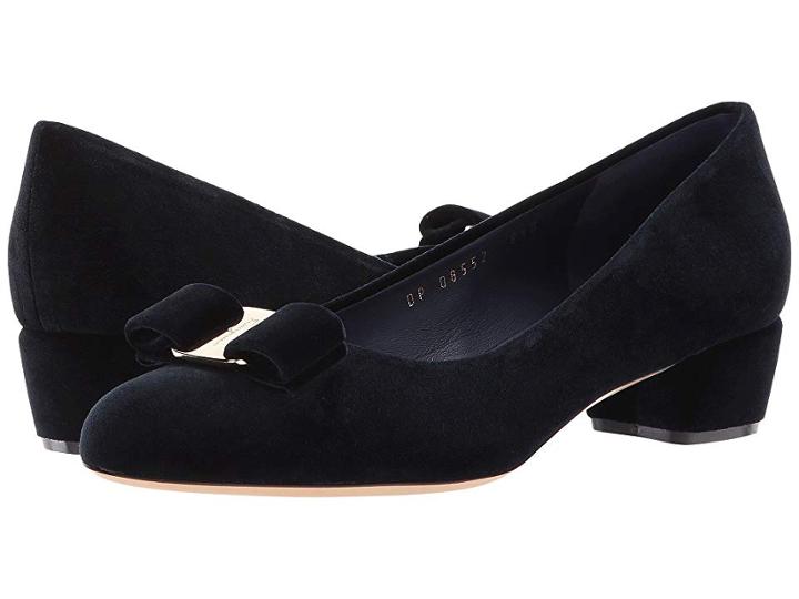 Salvatore Ferragamo Vara V (mirto/navy) Women's 1-2 Inch Heel Shoes