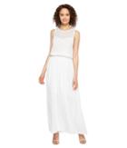 Three Dots Trellis Lace Maxi Dress (white) Women's Dress